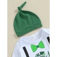 thumbnail image 5 of Jxzom St. Patrick's Day Baby Boy Girl Outfits Long Sleeve Romper Onesie Pants Hat 3 6 9 12 18 Months Spring Clothes Set, 5 of 8