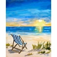 thumbnail image 2 of DeRice, Julie 12x14 Black Ornate Wood Framed with Double Matting Museum Art Print Titled - Sling Back Summer I, 2 of 4