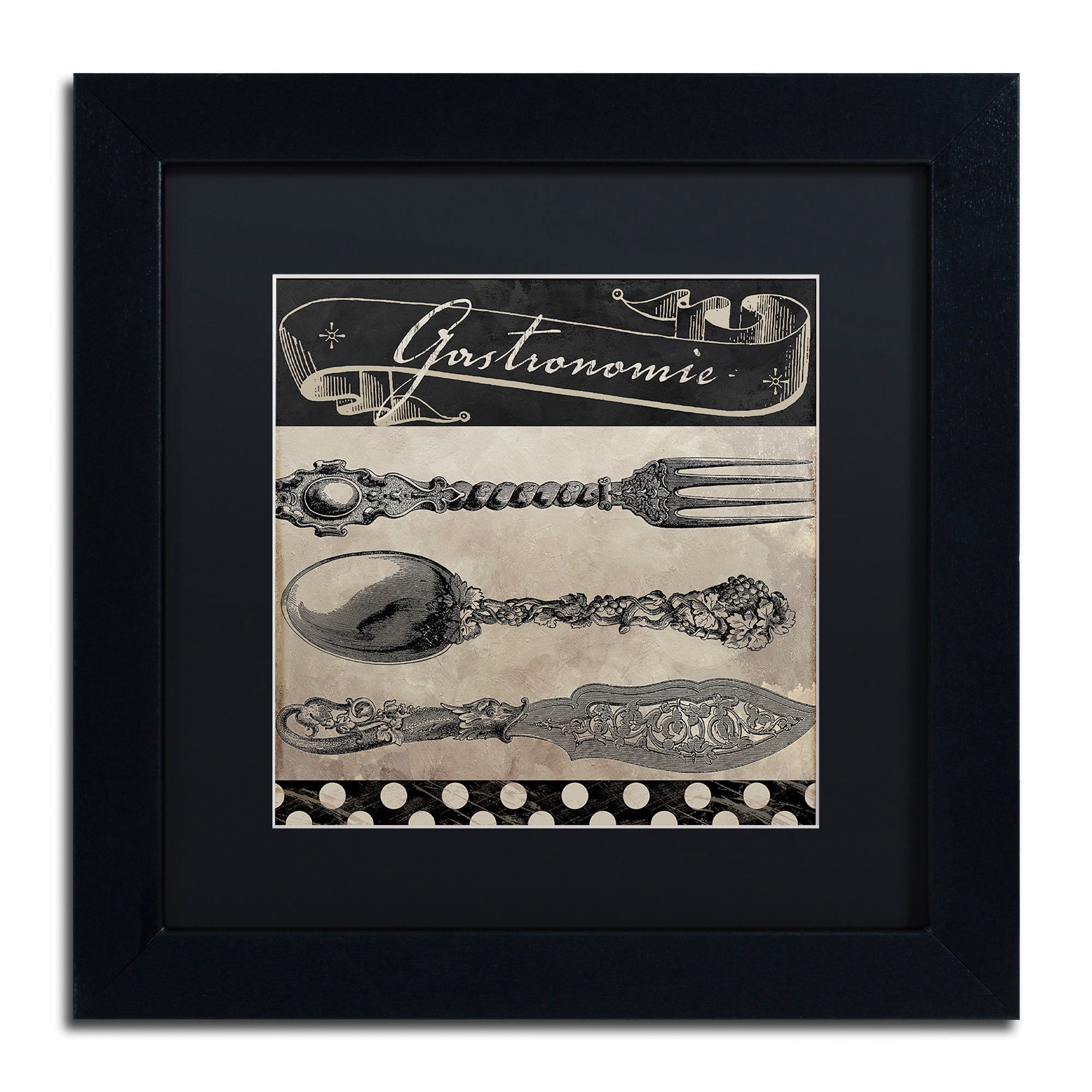 Trademark Fine Art "Bistro Parisienne II" Canvas Art by Color Bakery Black Matte, Black Frame