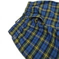 thumbnail image 2 of Different Touch Blue Yellow Buffalo Plaid 100% Cotton Lounge Pajama Pants For Men (S-6XL), 2 of 4