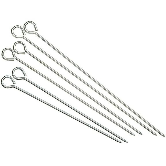 Codream Stainless Steel 6"/7"/8" Skewers, Set of 6,Perfect for loading with meat and vegetables for grilling or barbecuing