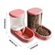 thumbnail image 2 of Comederos para pájaros, comedero para colibríes, juego de comedero y bebedero automático para perros y gatos, comedero y dispensador de agua, dispensadores de agua y comida para mascotas pequeñas, med, 2 of 3