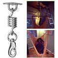 thumbnail image 4 of Cyfie Heavy Duty Hammock Chair Hanging Kit, Stainless Steel Hammock Spring, Swivel Hook, Ceiling Mount Set for Punching Bag Hammock Swing Chair, Silver 660 lbs, 4 of 11