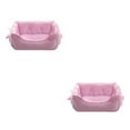 thumbnail image 1 of fastboy Dog Kennel Raised Rim For Optimal Head And Neck Support Washable Dog Bed pink S 2Set, 1 of 6