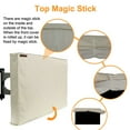 thumbnail image 6 of Outdoor TV Cover for 52"-55" Flat Screens, IC ICLOVER Weatherproof Weather Dust Resistant Television Protector with Waterproof Remote Pocket - Beige, 6 of 12