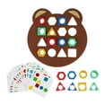 thumbnail image 1 of Juego de combinación de formas CUTICAT Tablero a juego educativo sensorial de Color, 1 of 8