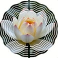 thumbnail image 2 of Elegant Metal Hanging Wind Spinners with Concentric Wave Design - Stunning Garden Wind Chimes for Yard Decor, 2 of 6