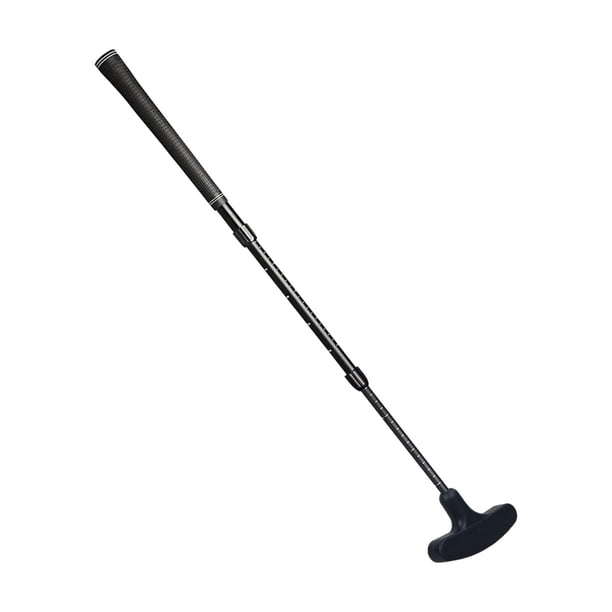 Putter de golf retráctil de dos vías, para diestros y zurdos, de viaje, antideslizante. Negro