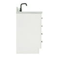 thumbnail image 4 of Ariel Hepburn 37 In. Left Offset Oval Sink Vanity With 1.5 In. Carrara White Countertop In White, 4 of 10