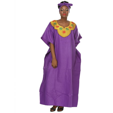 African Planet Women's Long Kaftan dress Maxi One Size Plus Women Caftan