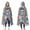 Cute Hedgehogs and, variant on Wearable Blanket,Cute Hedgehogs and Forest Animals Pattern Hooded Wearable Flannel Blanket for Adults & Teens,Winter Poncho Shawl Wrap Cape Cozy Anti-Pill,60"x80"