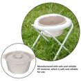 thumbnail image 3 of LIFKOME Adult Potty Chair Bucket PP Grey Round 1Pcs Hygienic Isolation, 3 of 8
