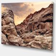 thumbnail image 1 of Designart - Paysage Rouge Canyon de Roche dans Nevada - Paysage Toile Art Print, 1 of 2