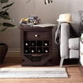 thumbnail image 4 of Furniture of America Stilla Contemporary Wood Wine Rack End Table in Espresso, 4 of 10