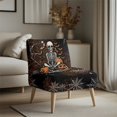 thumbnail image 3 of HELLHERO Non Slip Armless Accent Chair Protector Friendly for Pets Dustproof Armless Accent Chair Cover for Dining Room, Spiderweb Skeleton Halloween, 3 of 8