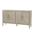 thumbnail image 5 of Harper & Bright Designs 4 Door Buffet Cabinet Sideboard with Adjustable Shelves, Wood Retro Accent Cabinet with Large Storage Space for Entryway and Living Room, Gray, 5 of 15