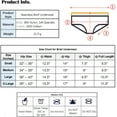 thumbnail image 2 of Women’s 3 Pack Multipack Seamless Basic Invisible Underwear Bikini Hipster Briefs Panties 3X, 2 of 5