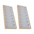 thumbnail image 1 of 2x caja organizadora para gafas de terre, estuche de almacenamiento para gafas, soporte para gafas, contenedor, joyería, relojes, bandeja para mostrar g, 1 of 7