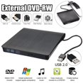 thumbnail image 1 of USB 2.0 Slim External DVD Drive DVD-RW CD-RW Burner Laptop Potable Optical Play, 1 of 11