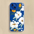thumbnail image 3 of Funda de silicona con diseño floral de lujo para iPhone 16, 15, 14 Plus, 13 Pro Max, 12, 11, X, XS, XR, 7, 8, 16 Plus, SE, funda suave a prueba de golpes, 3 of 5