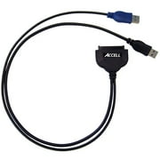 Angle View: Accell USB-A 3.0 to 2.5" SATA Data Transfer (Plug and Play) Adapter