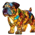 thumbnail image 2 of Hometravel Resin Dog LED Night Light, Colored Puppy Table Lamp, USB Powered Animal Sculpture Decor for Bedroom Desk, 2 of 9