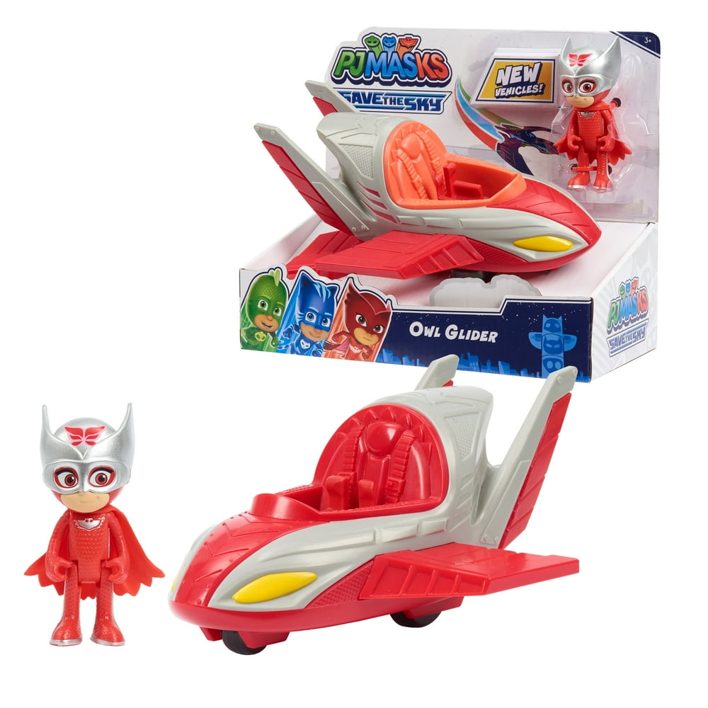 PJ Masks Save the Sky Owl Glider, Vehicles, Ages 3 Up, by Just Play