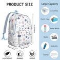 thumbnail image 4 of Ocean-Inspired Sailor Backpack for School & Travel, Waterproof Nautical Daypack with Compass, Boat, Rudder, and Lighthouse Print, Lightweight and Spacious for Students, 4 of 4