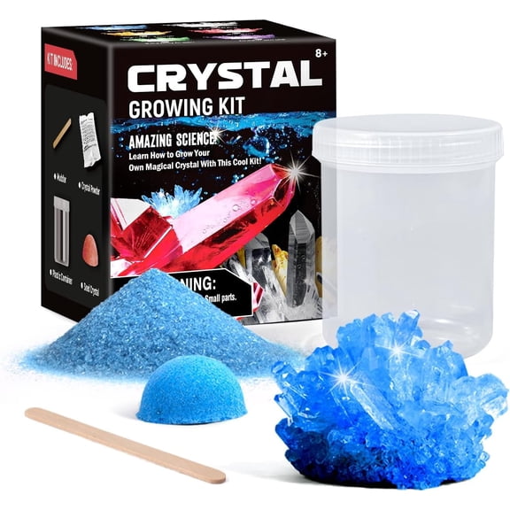 Piano Potato Crystal Growing Kit for Kids, Blue DIY Crystal Science Experiment Set, Grow Your Own Crystals, STEM Educational Chemistry Kit for Boys & Girls Ages 6-12, Fun Science Lab Gift for Kids