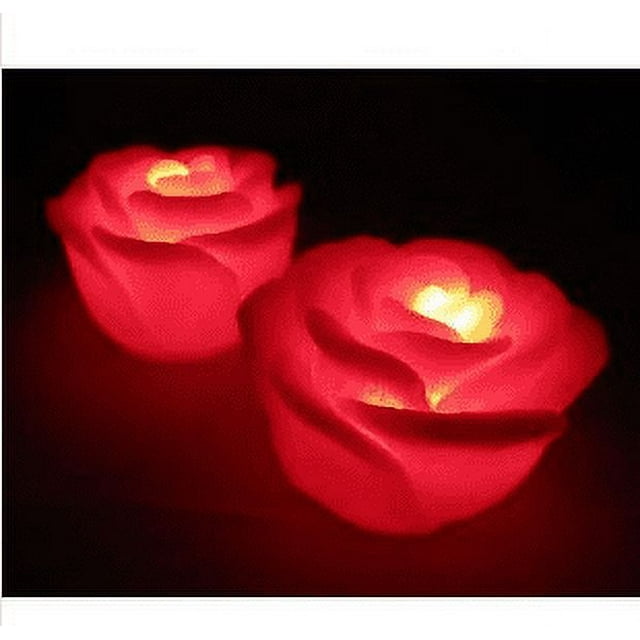 Luz de noche con forma de rosa de colores, regalo de San Valentín para novia, regalo de cumpleaños, flor artificial