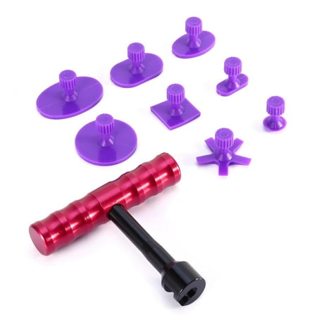 Hand Lifter - VGEBY Car T-Bar Body Panel Paintless Dent Pit Repair Tool Mini Small T-Bar Hand Lifter Puller + 18pcs Glue Pad Tabs Kit