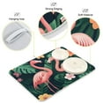 thumbnail image 3 of Yayeee Dish Drying Mat for Kitchen Counter 18"x24" Microfiber Absorbent Pad, Flamingo Leaves Pattern, 3 of 7