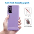 thumbnail image 4 of JETech Slim Fit Case Compatible with Samsung Galaxy S20 FE 5G 6.5-Inch, Thin Phone Cover with Shock-Absorption and Carbon Fiber Design (Light Purple), 4 of 7