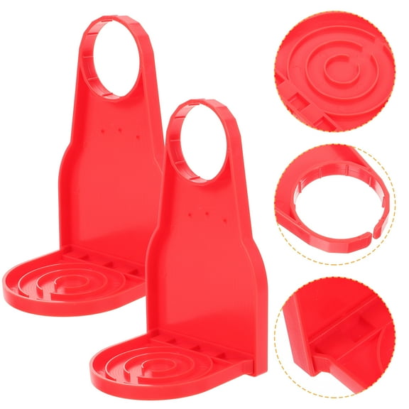 2 Pcs .collector Dispensers Laundry Detergent Liquid Personal In The Bath Cup Drip Catcher Tray Foldable Red Plastic