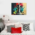 thumbnail image 5 of Orinice  - Abstract | Chess Piece Decor - Chess Poster - King and Queen Chess Art - Chess Board Decor - Chess Poster Print Artwork for Bedroom Office 20x16in, 5 of 6