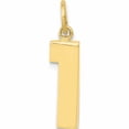 thumbnail image 1 of 10K Yellow Gold 10Ky Casted Medium Polished Number 1 Charm (22 X 5) Made In United States -Jewelry By Sweet Pea, 1 of 5