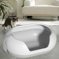 thumbnail image 5 of Fzaqwen Cat Litter Box Kitten Litter Pan Low Entry Large Capacity Portable Splashproof Bedpan Cat Toilet with High Side Pet Supplies, 5 of 7