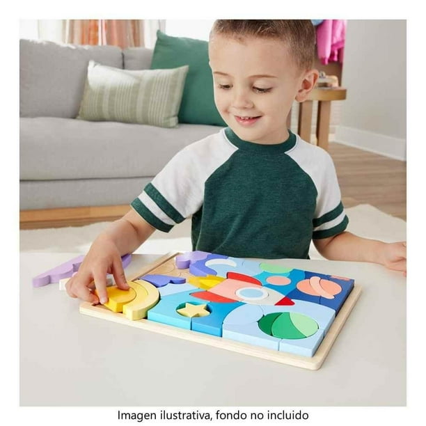 Juguete para Bebés Fisher Price Rompecabezas del Espacio de Madera