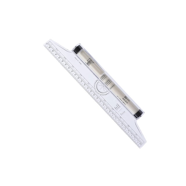 Matsuzay Herramienta de dibujo giratoria multifunción, regla de escala de medición circular, reglas de dibujo de rollo Universal, regla de línea de De coser 30 centimetros Matsuzay HA080375-01