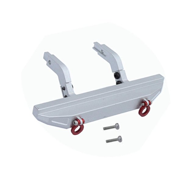 Parachoques trasero de metal Yashi 9734 para TRX4M 1/18 RC Crawler Car Plata