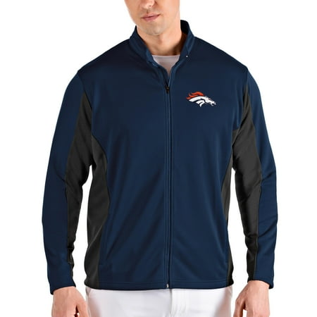 Men's Antigua Navy Denver Broncos Passage Full-Zip Jacket