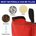 thumbnail image 4 of Uxcell 17x16" Canopy Weight Bags Waterproof Leg Weights Sandbag for Tent 4 Pack 600D Oxford Red, 4 of 7