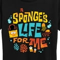 thumbnail image 3 of The Spongebob Movie: Search For Squarepants - Sponges Life For Me - Women's Short Sleeve Graphic T-Shirt, 3 of 6
