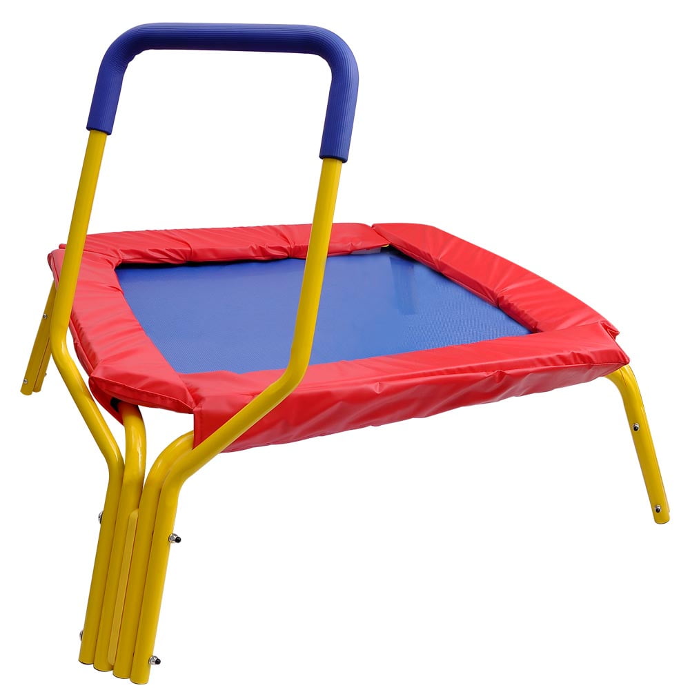 toddler trampoline with bar