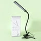 thumbnail image 5 of Lámpara de escritorio con 32 luces LED para leer en la cama, con clip y dos cabezales ajustables, 3 modos de iluminación (ámbar/suave/natural), cuello de cisne flexible y almohadilla antideslizante,, 5 of 7