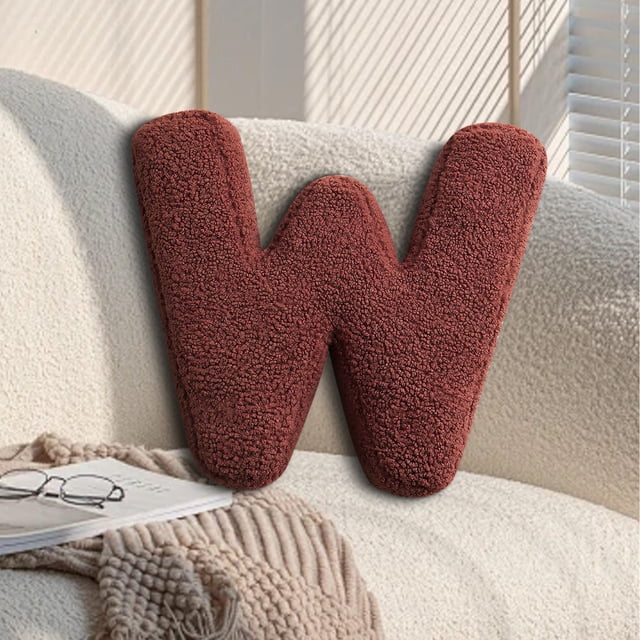 Xihbxyly Almohada con Letras, Algodón Suave, Relleno Duradero, Ideal para Sofá o Cama, Versátil para El Hogar y La Oficina, Ideal Como Regalo Personalizado, 38 X 30 Cm.