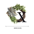 thumbnail image 2 of Kayannuo Mothers Day Home Decor 26 Letters Decorative Wreath Door Hanging Home Decor Letters With Bow Knot Pendant Rattan Ring Wall Decoration Window Decoration Pendant Mothers Day Gifts, 2 of 4