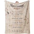 thumbnail image 2 of Wedding Gifts for Couples 2024, Newlyweds Gifts for Couples Bridal Shower Gift, Best Bride Gifts for Wedding Day, Marriage Prayer Throw Blanket, 2 of 7