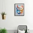 thumbnail image 2 of Con Cuentas Cuadradas 5D Cgtredaw DIY Tinta Color Del Gato Lindo 30x40cm, 2 of 9