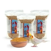 Morning Bird Red Proso Millet Bird Seed Bag 4.5 lbs (3-Pack, 1.5 lbs Each) – Healthy & Nutritious Pet Bird Food is Ideal for Seed Eating Birds - Parakeets, Finches, Cockatiels